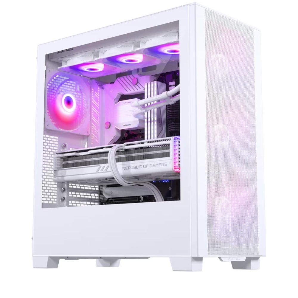 White Gaming PC CASE (just case guys) with RGB Lighting
